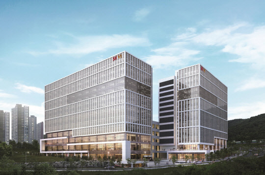 신내 SK V1 센터 투시도.  SK건설 제공